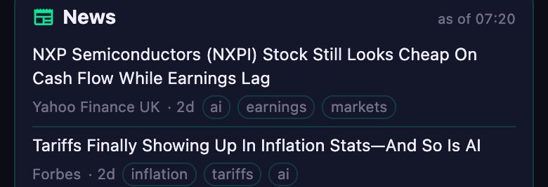 News and closing report
